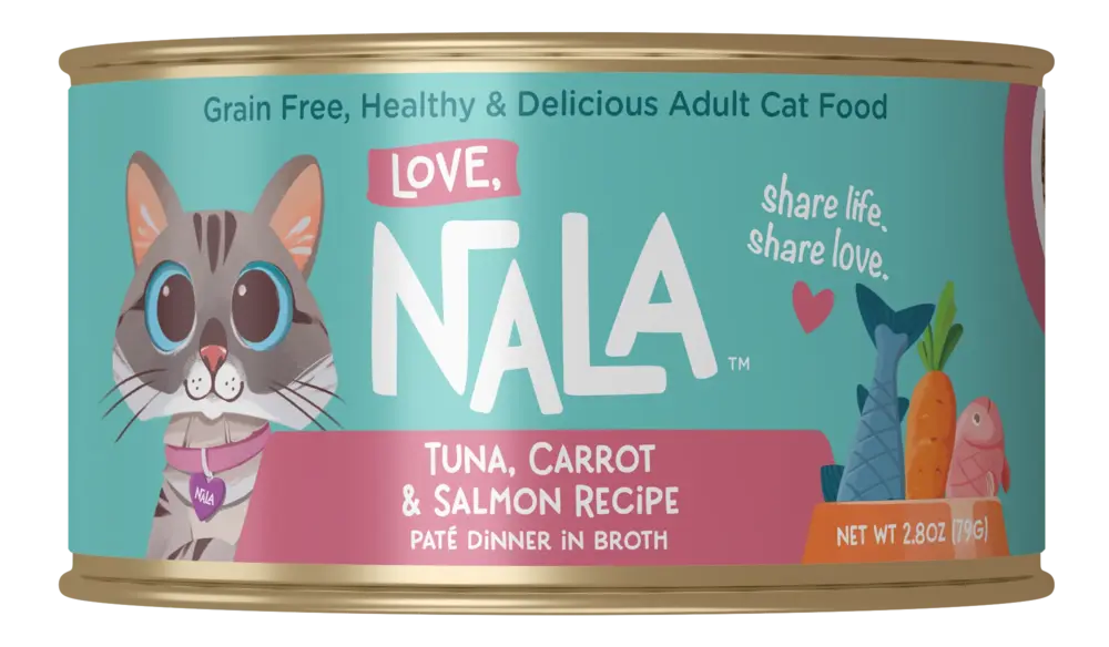Love, Nala tuna, carrot and salmon recipe