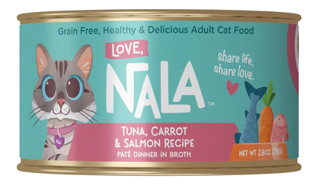 Love, Nala tuna, carrot and salmon recipe