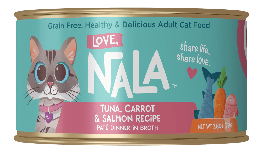 Love, Nala tuna, carrot and salmon recipe