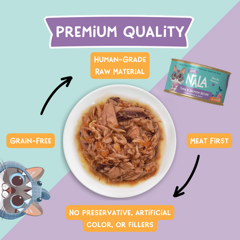 Love, Nala tuna and salmon recipe