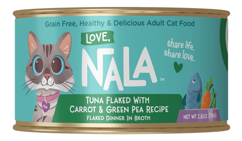 Love, Nala tuna flaked with carrot and pea recipe