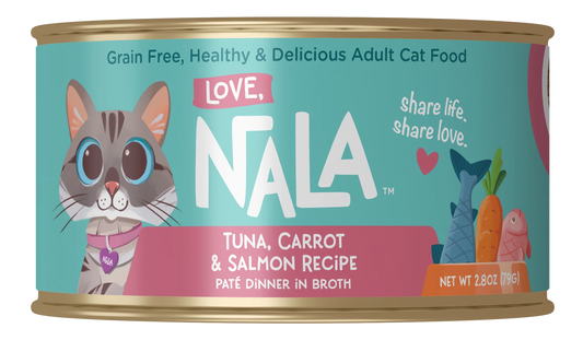 Tuna, Carrot & Salmon Recipe Paté Dinner In Broth Adult Cat Food, 2.8-oz, Case of 12