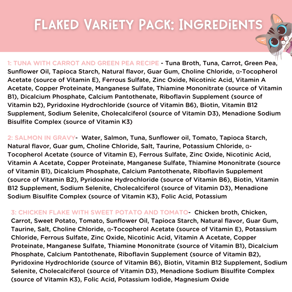 flaked pack variety ingredients
