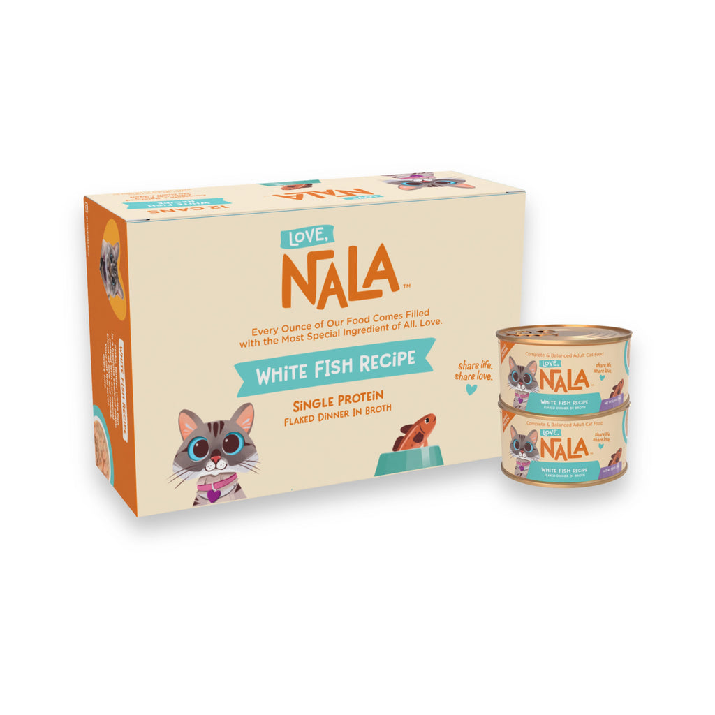 Love Nala Single Protein Ocean White Fish In Broth Wet Cat Food
