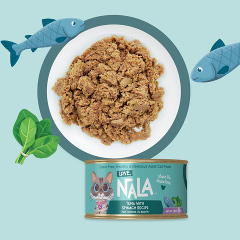 Love Nala Tuna with Spinach pate displayed in a bowl to demonstrate it's texture.