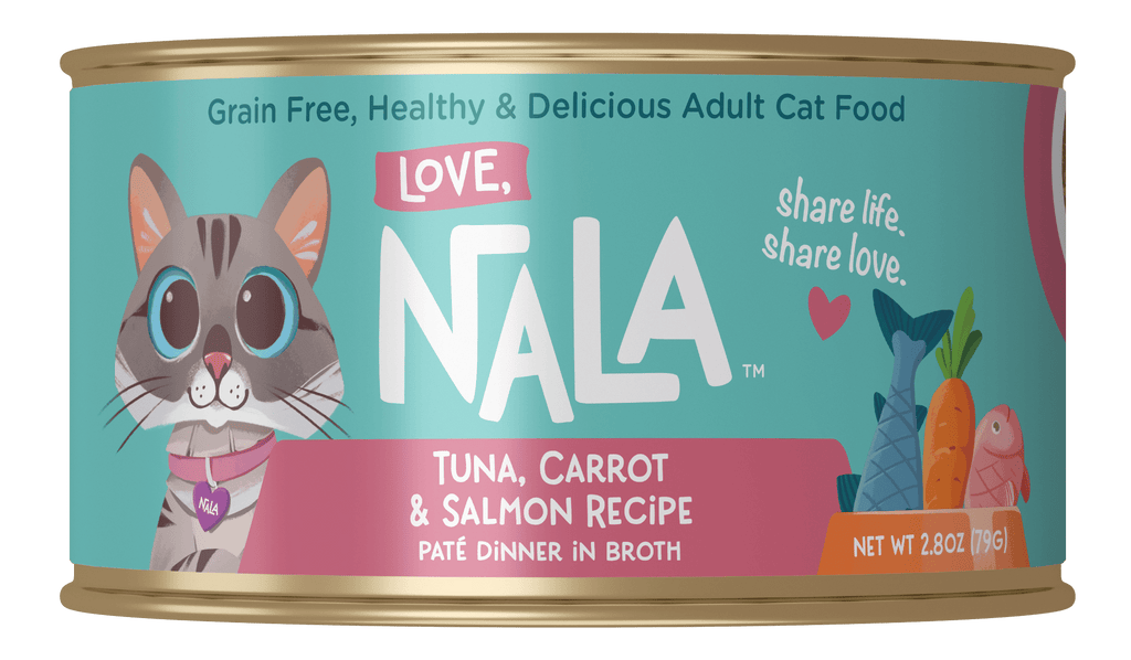 Love, Nala tuna, carrot and salmon recipe